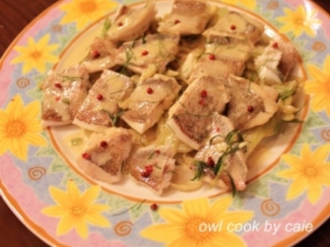 鯛のア・ラ・ヴァプール フェンネルソース